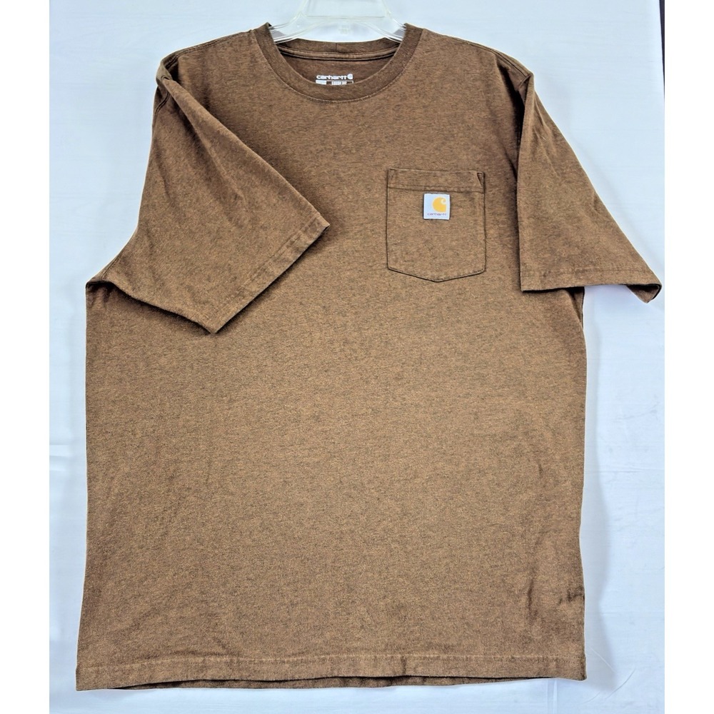 Carhartt Mens Loose Fit‎ Pocket Tshirt Brown Work Travel Large